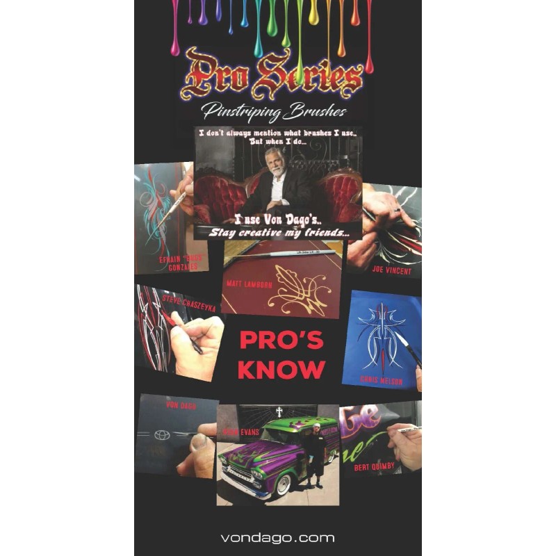 Von Dago "Pro-Series" / Andrew Mack LEAK PROOF Metal BRUSH
