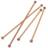 ITROLLE 1 Pack Round Sandalwood Decorative Transfers Hanging Rods Bamboo