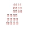 SINHOT Square Press on Nails Short Fake Nails Glossy Glue