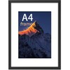 A4 Frame, Wooden A4 Picture Frame, Photo Frame Black with