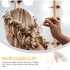 Baluue Claw Clips for Women Metal Hairpin Rhinestone Pearl Butterfly