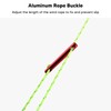 10 Pcs Aluminum Alloy Dual Holes Tent Line Stopper Cord