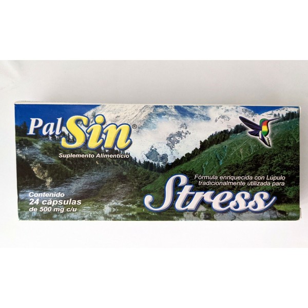 Pal Sin Stress 24 Capusulas vive Tranquilo, High Strength, stress Relief 