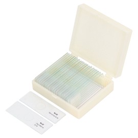 25PCS Microscope Slides Optical Glass Cover Transparent Slide Set for Algae Cell Tissue Specimen