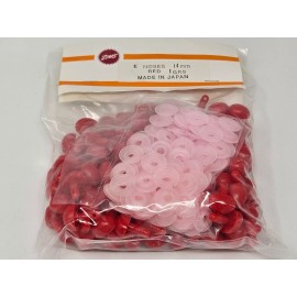 Zim's Bulk VTG Zim's Red E-Type 14mm Oval Plastic Animal Safety Nose Craft Doll Toy