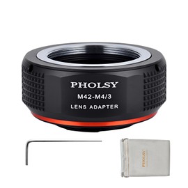 PHOLSY Converter M42 to MFT Camera Lens Adapter for M42 42 mm Screw Mount Lens to M4/3 Micro 4/3 Micro Four Thirds MFT Camera Body Compatible with Olympus Panasonic Lumix Cameras