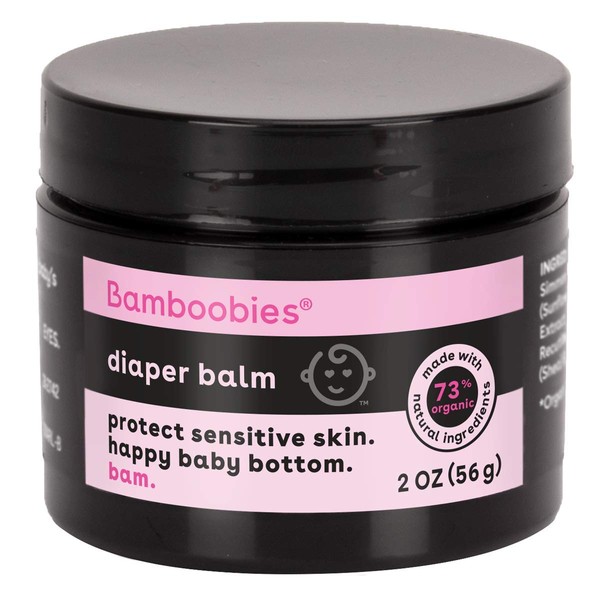 Bamboobies Organic Diaper Rash Cream, 2 Oz, No Lanolin, Parabens,