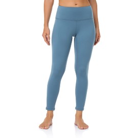 Colorfulkoala Women's High Waisted Fleece Lined Leggings Thermal Yoga Tights Winter Warm Workout Hiking Pants 25"(L, Steel Blue)