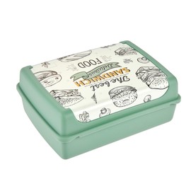 keeeper 1 Litre Handy Lunch Box 17 x 13 x 7 cm Sandwich Carla Midi Nordic Green
