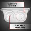 KLEARSTAND Marine Drink Caddy, Double Cup Holder, Acrylic Capped ABS