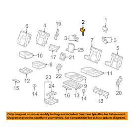 Honda Genuine 82160-SJP-L51ZC Headrest Assembly, Rear