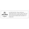 ACURA TLX A-SPEC License Plate Frame - UV Printed ON