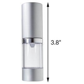 JUVITUS 10 ml / 0.34 oz Airless Spray Bottle Travel (6 pack) for Gel Cream Lotion and Liquids