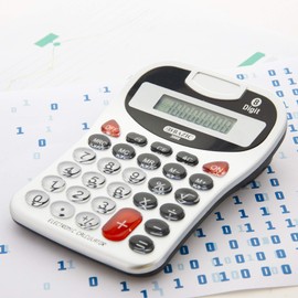 BAZIC Desktop Calculator 8-Digit Silver w/Tone, LCD Display, Standard Function Electronics Calculators, Silver, for Daily School & Office 12-Pack (3008-12)