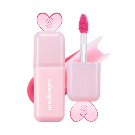 COLORGRAM Juicy Drop Tint 05 Pink Melon | Juicy Lip Gloss, Glowing Lip Stain with Fruity Colors, Buildable & Blendable, Highly Pigmented