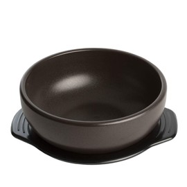 Crazy Korean Cooking Korean Stone Bowl (Dolsot), Sizzling Hot Pot for Bibimbap and Soup (Large, No Lid) - Premium Ceramic