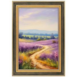 Golden State Art, 8x12 Ornate & Antique Photo Frame without Mat to Display 8x12 Picture, Real Glass Wall Display, Color :Distressed Black & Gold