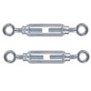 M8 x 110mm Eye & Eye Steel Turnbuckles Wire Tensioner