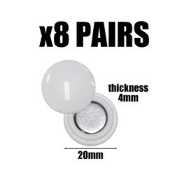 EHDWXVZM 8 Pairs of Race Number Magnets, Numbering Accessories, Marathon Number Magnets, Race Number Fastening Buckles, Sports Number Fasteners