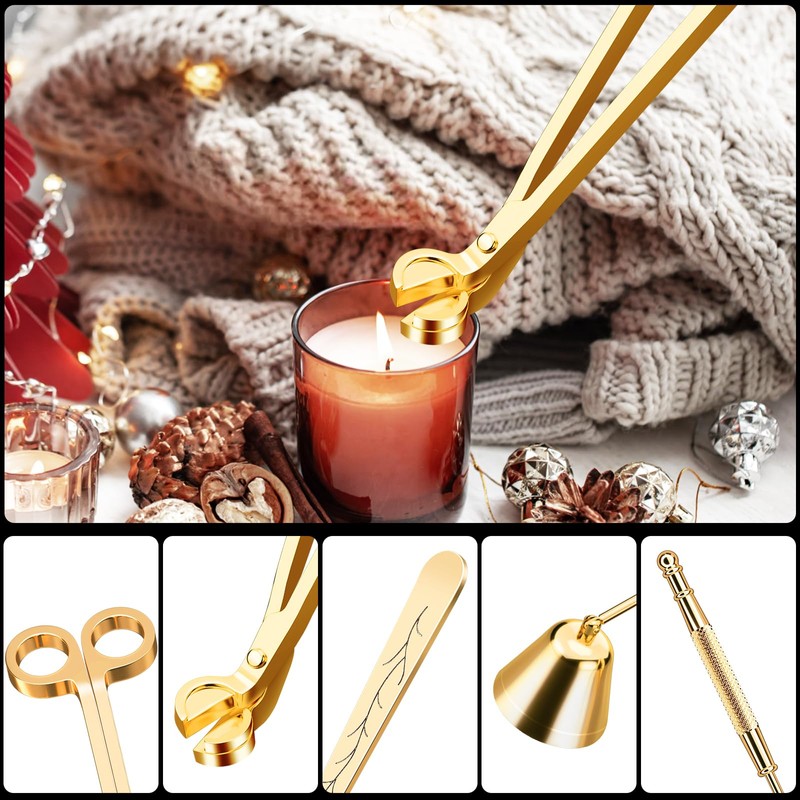 calary Candle Wick Trimmer, Candle Snuffer and Wick Dipper &