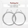 2PCS 3/25 10FT Garage Door Cable High-Quality 304 Steel Galvanized