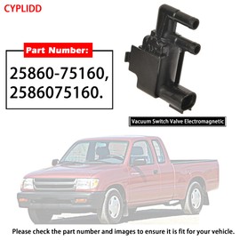 CYPLIDD Vapor Canister Purge Solenoid Compatible with 1996-2001 Toyota 4Runner / Tacoma Vacuum Switch Valve Replace 25860-75160