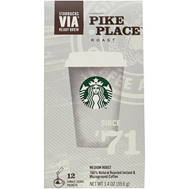 Starbucks Pike Place Roast Via Instant Coffee - 48 Packets