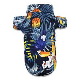 DroolingDog Hawaiian Shirts for Small Dogs Camp Clothes Cat Apparel Pet Vacation Tee Shirt