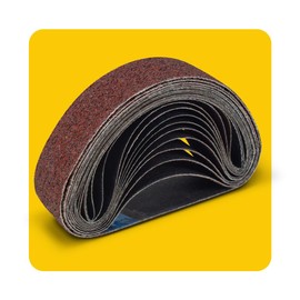 30x330mm Sanding Belt Assorted Pack, 12 Pcs (2 Each of 40/80/120/240/320/400 Grits), Aluminum Oxide for Sanders