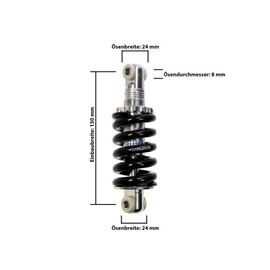 Bicycle Frame Damper Spring Element Lu Jin LJ400A 150 mm Fully 24 mm Rear 2000 LBS B-Ware