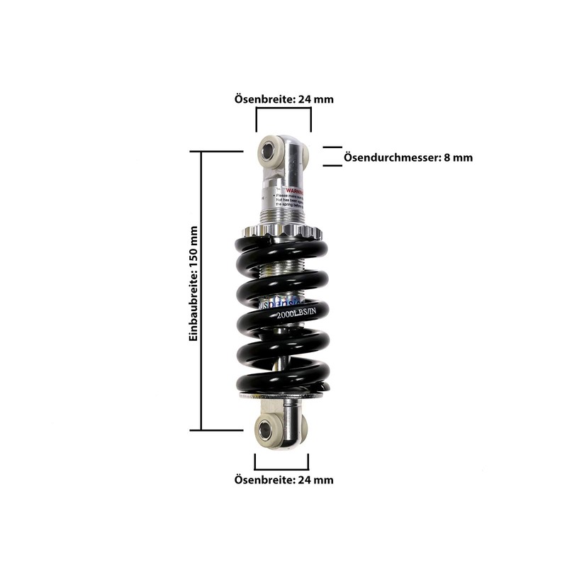 Bicycle Frame Damper Spring Element Lu Jin LJ400A 150 mm