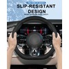 OHHMNKK D-Shaped Steering Wheel Cover for Mercedes-Benz AMG A35 A45