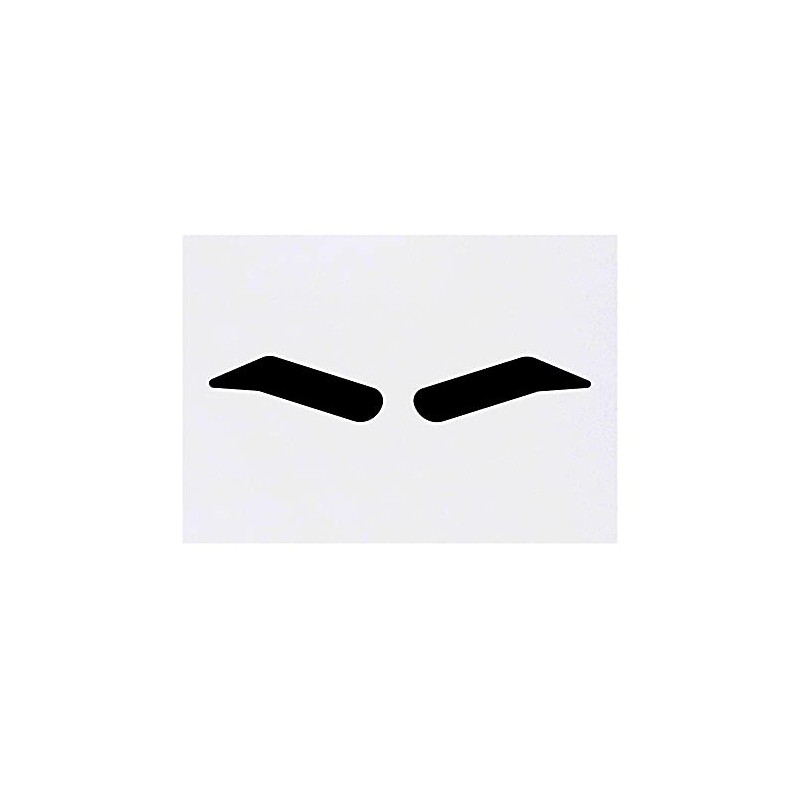 'Angry Eyebrows' Temporary Tattoo - Water Resistant, Skin-Safe, Non-Toxic Transfer