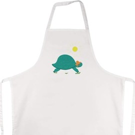 'Tortoise With A Sun Hat And Glasses' Unisex Cooking Apron (AP00068459)