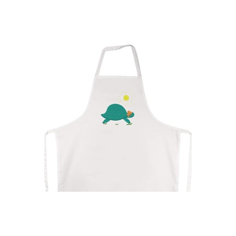 'Tortoise With A Sun Hat And Glasses' Unisex Cooking Apron