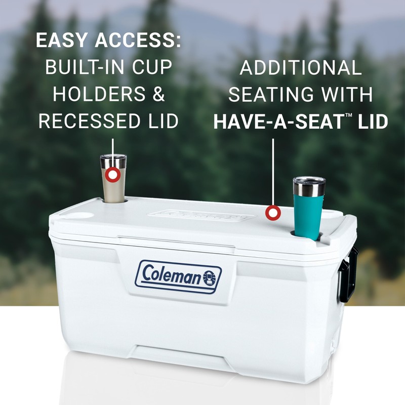 Coleman Marine Cooler with Fully Insulated UV Guard Lid &