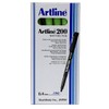 Artline 200 Dark Green Fineliner Technical Drawing Pens - Pack