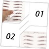 FOMIYES 6PCS 3D Waterproof Eyebrow Stickers Temporary Brow for Natural