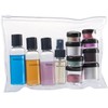 Sichler Beauty Zip pocket with 12 cosmetic containers for flight