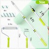 Paint Roller Kit with Extension Pole, 28 PCS Set, 2-4