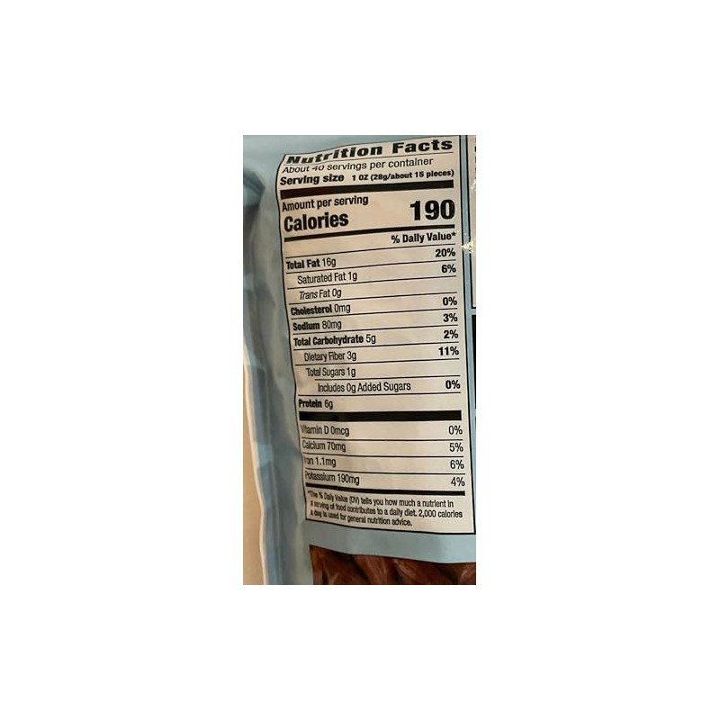 Dry Roasted Almonds with Sea Salt 2.5 lbs (pack of