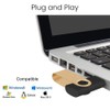 TEWENE USB Stick 8GB Pack of 10 with Lanyards Rotating