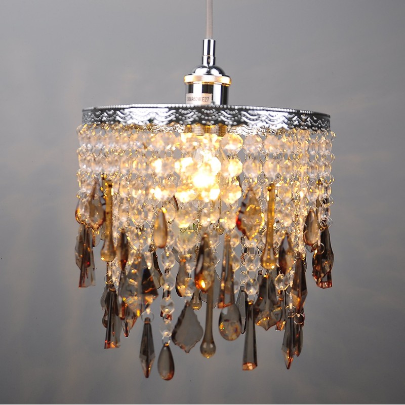 Vintage Pendant Light Fitting, Modern Retro Industrial Style E27 Bronze