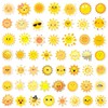 Cute Sunshine Stickers 50 Pack Laptop Stickers,Cartoon Sun Vinyl Waterproof