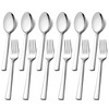 Forks and Spoons Set, HaWare 12-Piece Stainless Steel Dinner Spoons