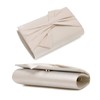 IXEBELLA Satin Evening Bag Bow Flap Clutch Purse for Women