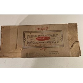 Vintage Circa 1917 Pack Of (150) National Paper Products Towel NOS Stock Bundle