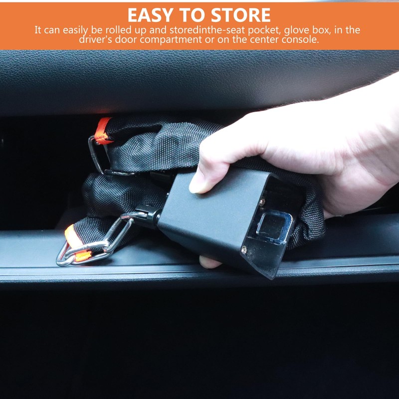 Steering Wheel Lock 72cm with Seat Belt Buckle, B-Class Lock