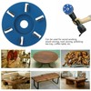 Tree Stump Sander 6 Teeth Wood Carving Disc Steel Angle