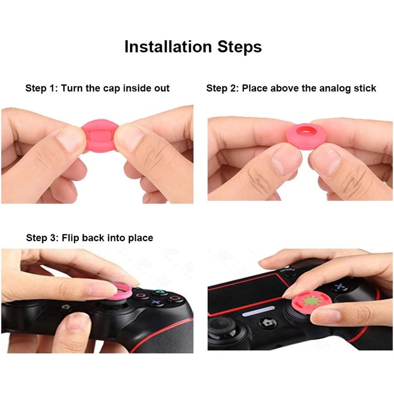 Bewinner 8pcs Joystick Thumb Stick Grip Cap Cover para /